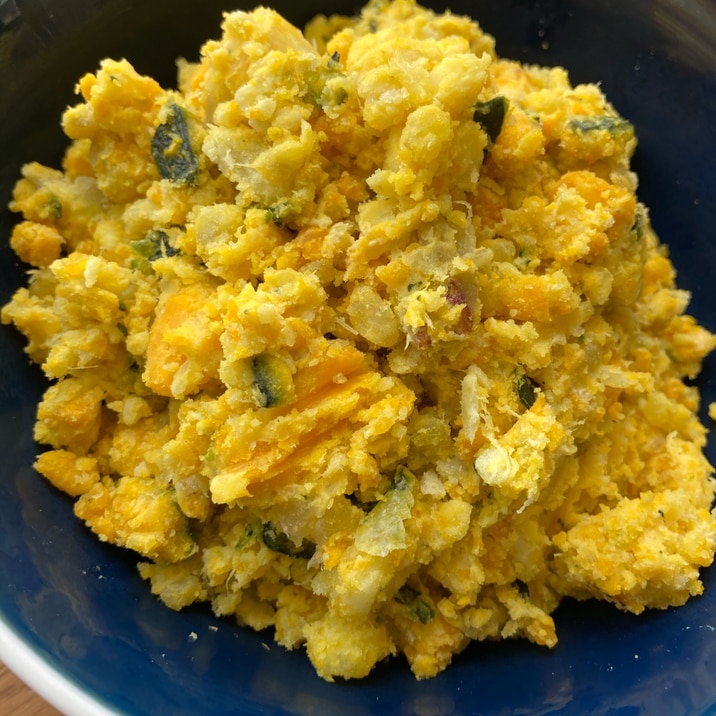 子供が大好き さつまいもとかぼちゃのサラダ レシピ 作り方 By チエママちゃん 楽天レシピ 子供が大好き さつまいもとかぼちゃのサラダ レシピ 作り方 By チエママちゃん 楽天レシピ